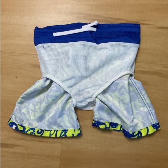 Lily & Dan Green Blue Octopus Boys Swim Trunks Shorts 5/6 - Picture 5 of 5